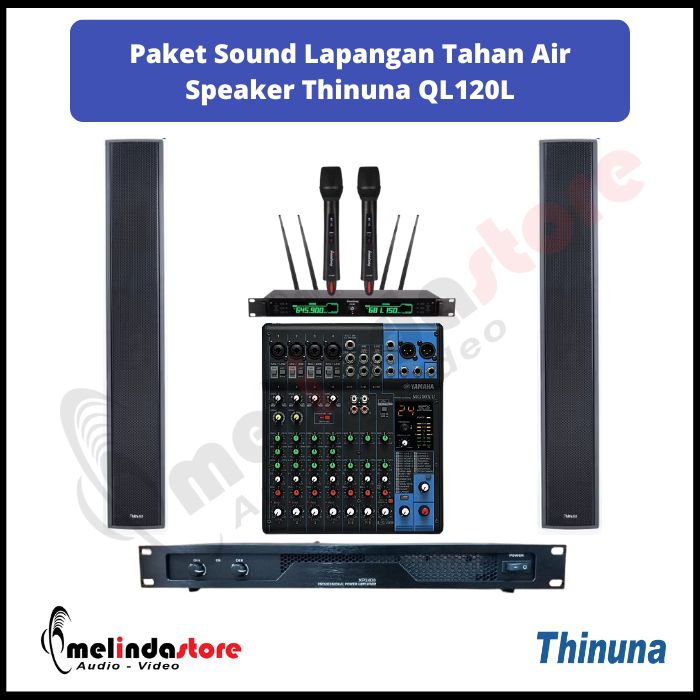 Paket Sound Lapangan Upacara Speaker Thinuna QL-120L | 2 Speaker (Waterproof)